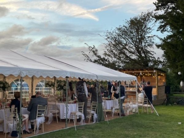 bedecked-round tables